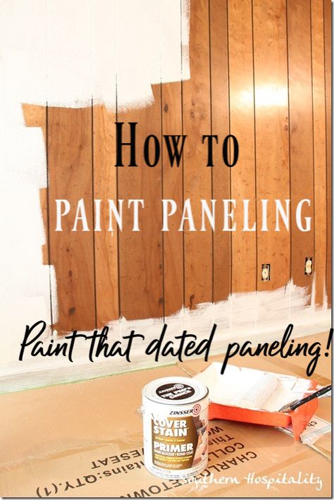 Paint Over Wood Paneling, Wood Paneling Makeover, Paneling Makeover, Painting Wood Paneling, Big Room, Basement Makeover, Up House, Painted Paneling, Wood Panel Walls