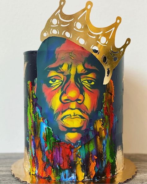 Electric City Bakehouse on Instagram: “Birthdays was the worst days  Now we sip champagne when we thirsty. #biggie . . . . #biggie #biggiesmalls #itwasalladream #cakeart #art…” Biggie Smalls Cake, Rapper Birthday Cake, Hip Hop Cake, Hip Hop Birthday Cake, Ice Cube Rapper, Our Journey Together, Hip Hop Birthday, Old Scool, 40th Cake