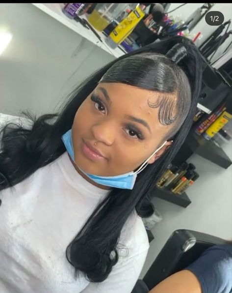 Barbie Ponytail, Barbie Hairstyle, High Ponytail Hairstyles, Sleek Ponytail Hairstyles, Frontal Wig Hairstyles, Birthday Hairstyles, Quick Weave Hairstyles, Protective Hairstyles Braids, Flat Iron Hair Styles