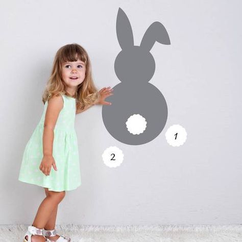 Bunny Wall Stickers, Baby Room Wall Stickers, Rabbit Wall Stickers, Rustic Easter Decor, Spring Games, Bunny Birthday Party, Baby Room Wall, Easter Party Decor, Bunny Party