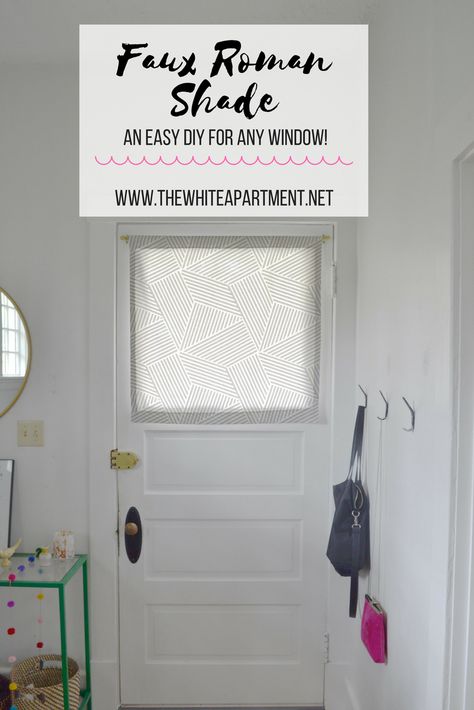 Happy Friday, friends! I’m excited because I’m sharing a project today that’s been on my list of to-dos pretty much since the day we moved in. And that’s a window covering for the front door. Garage Side Entry Door, Front Door Window Curtains, Glass Front Door Privacy, Front Door Window Covering, Fromt Doors, Narrow Entryway Decor, Glass Door Coverings, Front Door Curtains, Door Window Covering