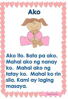 Reading Materials For Beginners, Abakada Tagalog Chart Printable, Tagalog Story, Tagalog Reading, Maikling Kwento, Reading For Kindergarten, Reading Practice Worksheets, Elementary Reading Comprehension, Teacher Fun Files