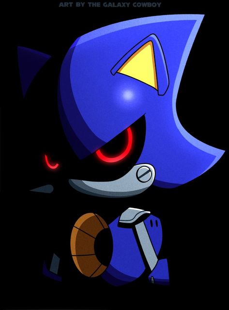 Metal Sonic, Staring At You, The Hedgehog, Sonic, Sonic The Hedgehog, Cowboy