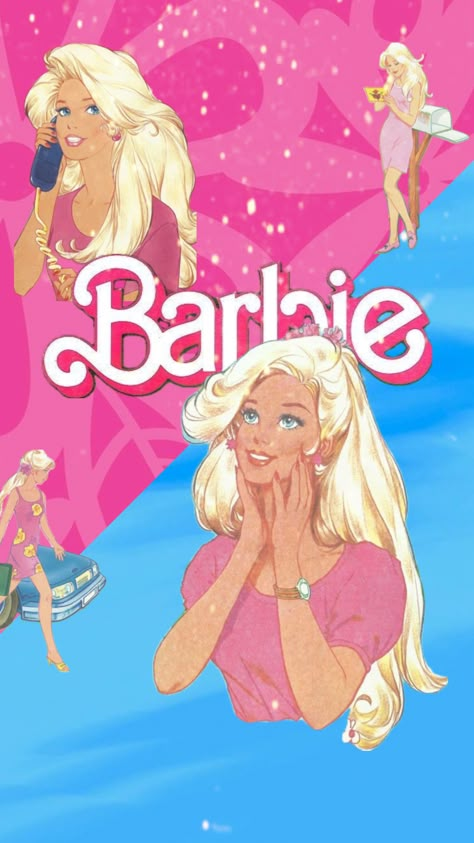 Barbie wallpaper 🎀✨ #90s #80s #retro #retrobarbie #vintage #vintagebarbie #barbie #barbiecore #barbieaesthetic #barbiemovie #barbiegirl #moodboard #pink #pinkaesthetic Wallpaper 90s, Moodboard Pink, Barbie Wallpaper, 80s Barbie, Barbie 80s, Barbie Aesthetic, 80s Aesthetic, 90s 80s, Barbie Movies