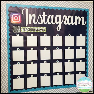 Instagram board and accountable talk bubbles--Teaching With a Mountain View: A Peek into my {In Progress} Classroom Set Up Instagram Bulletin Board, Classroom Pictures, Instagram Board, Middle School Classroom, Classroom Bulletin Boards, School Bulletin Boards, Classroom Setting, Classroom Design, Classroom Setup