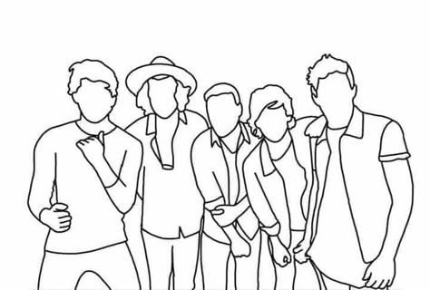 One Direction Tattoos, One Direction Drawings, App Drawings, Tatoo Inspiration, Minimal Tattoo Design, Henna Tattoo Hand, One Direction Wallpaper, Line Artwork, Art And Craft Videos