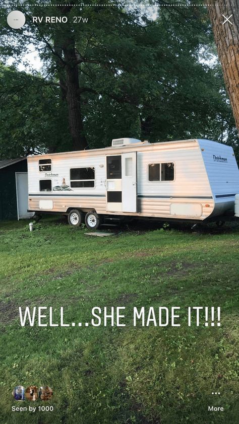 MY $500 CAMPER REMODEL THAT I DID ALL BY MYSELF Farmhouse Camper, Camper Remodeling, Rv Interior Remodel, Camper Trailer Remodel, Vintage Camper Remodel, Diy Camper Remodel, Rv Makeover, Travel Trailer Remodel, Camper Remodel