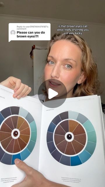 Best Eyeshadow Colors for BROWN EYES 👀!! 

#browneyes #browneyesmakeup | Instagram Brown Eyes Color Wheel, Eye Shadow Color For Brown Eyes, Color Wheel Eyeshadow, Colors That Compliment Brown Eyes, Best Color For Brown Eyes, Colors That Make Brown Eyes Pop, Russet Brown Eyes, Chestnut Brown Eyes, How To Make Brown Eyes Pop