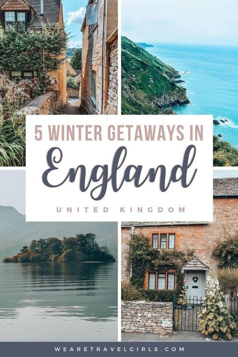 The winter months in England can provide an amazing opportunity to get away and experience beautiful parts of the UK away from tourists and crowds. England has so many amazing destinations that are perfect to escape the Christmas rush or the New Year sales. These are our top five destinations for winter getaways in England. #englandtravel | england in winter travel | winter in england united kingdom | where to go in england in winter Winter In England, Uk Holiday Destinations, Winter Getaways, Christmas In England, England Winter, Christmas Getaways, Winter Travel Destinations, England Trip, Travel Winter