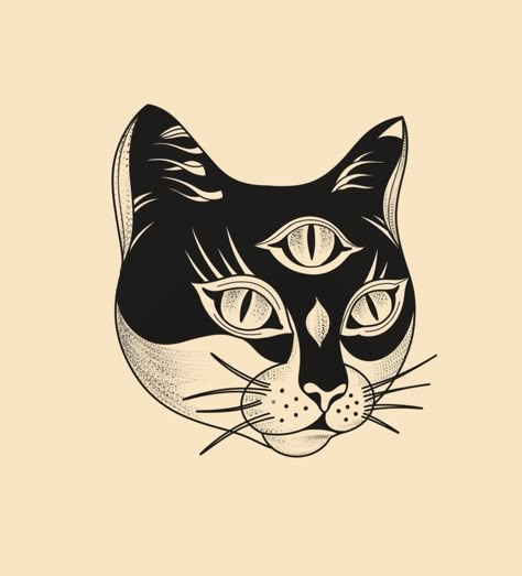 Traditional Black Cat Tattoo, Cat Traditional Tattoo, Traditional Black And Grey Tattoos, Traditional Cat Tattoo, Cat Face Tattoos, Big Cat Tattoo, Wrist Tattoo Designs, Minimalist Tattoo Ideas, American Traditional Tattoo Ideas