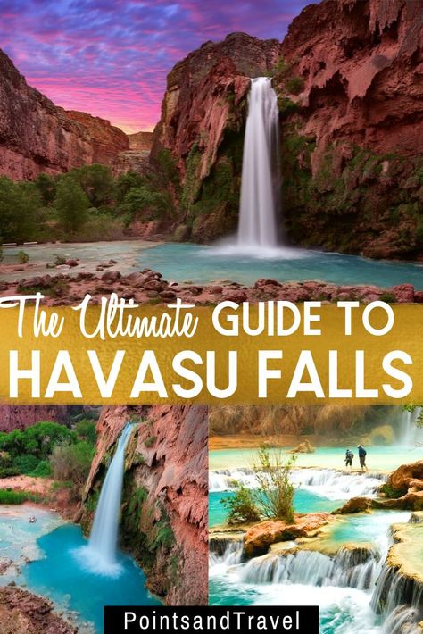 The ULTIMATE Guide to the Havasu Falls Hike in 2019 - Everything you need to plan your trip to Havasu Falls, Arizona. How to prepare for your journey to the Havasu Falls, how to get there, the sites to see, as well as your ideal packing list. Permits, lotteries, helicopters, pack mules and more to come as you begin to understand what it takes to reach this magnificent place and make your trip to Havasupai and Havasu Falls one you will never forget. |Havasu Falls hike | Havasu Falls Packing List| Arizona Havasu Falls, Havasu Falls Hike, Havasu Falls Arizona, Arizona Travel Guide, Havasupai Falls, Backpacking Trails, Arizona Vacation, Visit Arizona, Havasu Falls