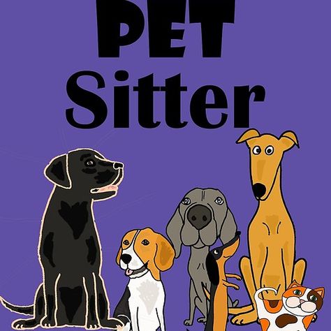 Cool Pet Sitter Rescue Dogs and Cats Cartoon Critter Sitters, Cats Cartoon, Pet Sitting Business, Pet Services, Pet Sitting Services, Pet Hotel, Cat Sitter, Cat Cartoon, Rescue Dog