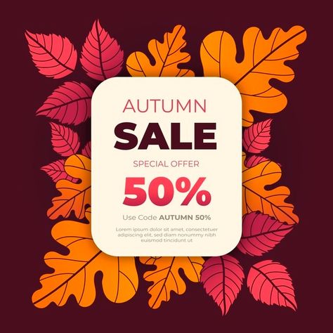 Sale Illustration, Autumn Illustration, Craft Markets, Autumn Sales, Sale Banner, Leaf Nature, Vector Hand, Bike Design, Week 1