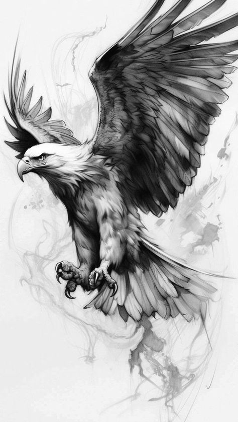 White Tailed Eagle Tattoo, Realism Eagle Tattoo, Eagle Drawing Tattoo, Eagle Skull Tattoo, Eagle Tattoo Men, Eagle Back Tattoo, Polka Tattoo Designs, Eagle Tattoo Design, Eagle Wing Tattoos