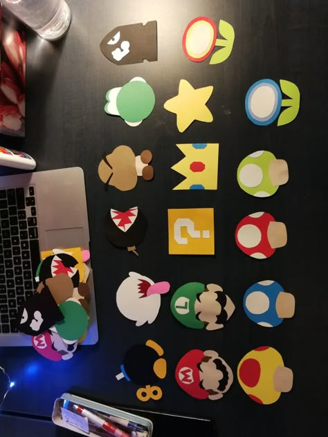 Mario Kart Door Decs, Mario Kart Door Decorations, Mario Door Decorations, Super Mario Bulletin Board Ideas, Mario Kart Bulletin Board, Mario Classroom Theme, College Door Decorations, Door Decorations Thanksgiving, Mario Bulletin Board