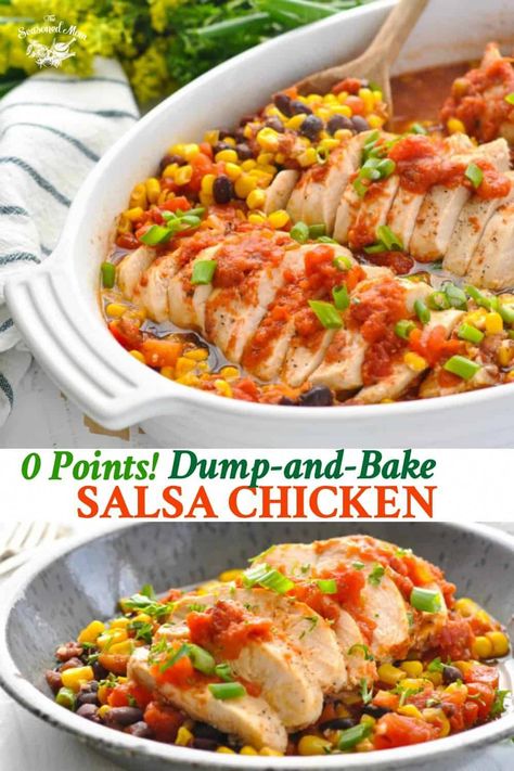 Dinner Recipes Weight Watchers, Weight Watchers Meal Plans, Weight Watchers Recipes Desserts, Weight Watchers Chicken, Easy Salsa, Ww Freestyle, Weight Watcher Dinners, Weight Watchers Recipes, Salsa Chicken