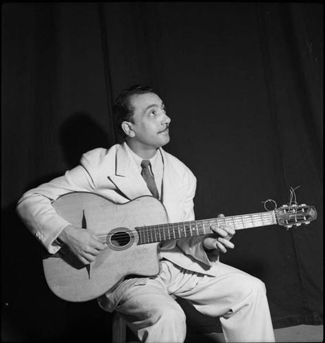 DJANGO REINHARDT | Instagram Django Reinhardt, Famous Guitars, Miss You Dad, World Movies, Jazz Artists, Comic Book Panels, Uk Images, Jazz Guitar, Old Music