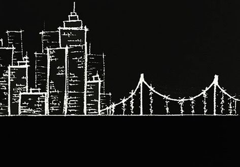 City Outline, Superhero Printables, Etch A Sketch, White Paint Pen, Chalk Wall, Detroit City, San Francisco Art, Poster City, City Drawing