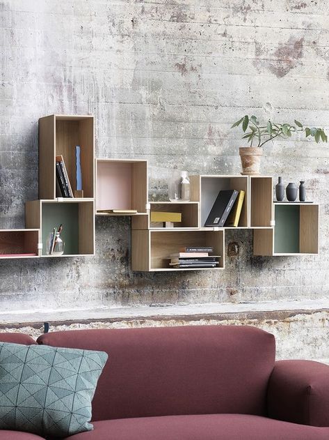 Stacked Furniture, Muuto Stacked, Children's Furniture, Wall Shelves Design, Mini S, Mid Century Modern Chair, Boho Room, Creative Furniture, Shelf Design