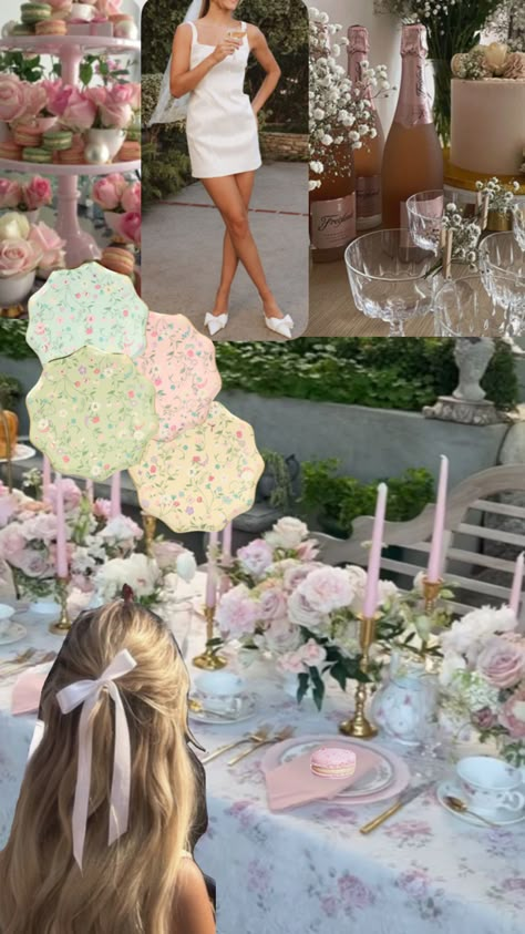 Bridal Shower Inspo, Light Pink Wedding, Garden Bridal Showers, Bachelorette Themes, July Wedding, Pink Bridal Shower, Garden Theme, Bridal Shower Theme, Pink Accents