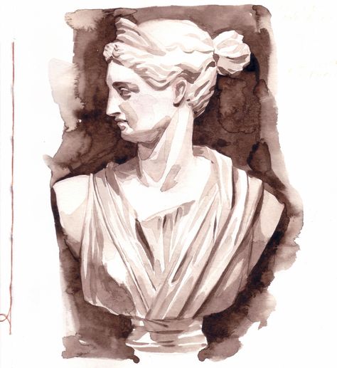 watercolor sketchbook antique study art Antique Study, Greek Drawing, Life Drawing Reference, Study Art, Art Assignments, Celebrity Drawings, Watercolor Sketchbook, Biblical Art, Mythology Art