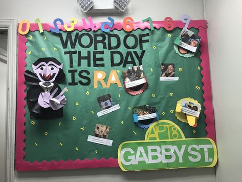 Sesame Street Ra Board, Ra Themes, College Bulletin Boards, Ra Boards, Ra Bulletins, Door Decs, Ra Bulletin Boards, Summer Theme, Sesame Street