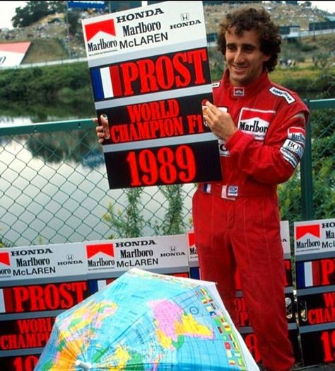 Formula 1 Racing Planet on Instagram: “World Champion Alain Prost 1989! 🤴🏻 #F1Planet #WorldChampion #AlainProst #Prost  Photo by @a.prost  All copyrights belong to their…” Indy 500 Winner, Japanese Grand Prix, Alain Prost, Grand Prix Cars, Classic Racing Cars, Racing Drivers, Sport Automobile, F1 Racing, World Champion