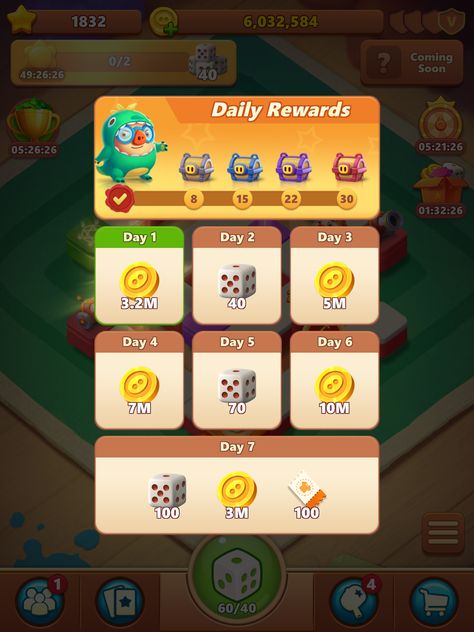 Puzzle Game Ui, Ui Buttons, Card Ui, Daily Puzzle, Farm Games, Daily Rewards, Game Mobile, Game Props, Casual Game