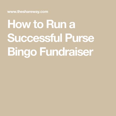 How to Run a Successful Purse Bingo Fundraiser Designer Purse Bingo Fundraising Ideas, Designer Bag Bingo Fundraiser, Purse Bingo Fundraiser, Purse Bingo Fundraiser Ideas, Bingo Fundraiser Ideas, Bingo Fundraiser, Purse Bingo, Cheer Fundraiser, Bingo Ideas