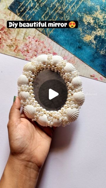 Mirror Art With Clay, Art With Clay, Clay Mirror, Dhokra Art, Beautiful Mirror, Instagram Diy, Beautiful Mirrors, Diy Mirror, Mirror Art