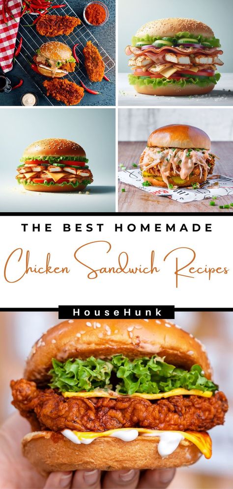 Dive into a delectable collection of chicken sandwich recipes! From zesty Tequila Lime Grilled Chicken to classic Chicken Parm, these sandwiches are a flavor explosion you won't want to miss. Perfect for lunch or dinner! Easy Chicken Sandwich Recipes, Chicken Sandwich Ideas, Chicken Cordon Bleu Sandwich, Subway Chicken, Easy Chicken Sandwich, Burger Alternatives, Lime Grilled Chicken, Chicken Parmesan Sliders, Chicken Subs