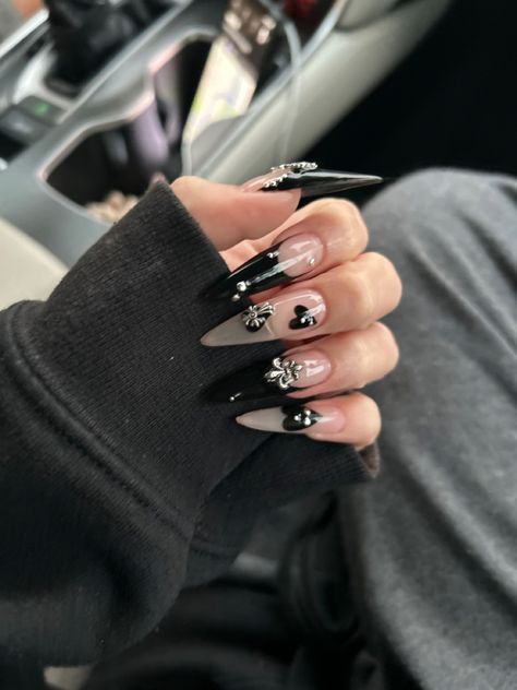 Egirl Nails, Egirl Aesthetic, Nails Black, Nails Nailart, New Era, Nails, Pins, Quick Saves, Black