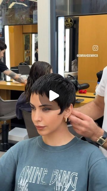 Short Buzzed Hair, Curled Pixie Cut, Buzzed Hair Women, Super Short Pixie, Buzzed Hair, Short Pixie, Pixie Hairstyles, Pixie Cut, Short Hair Cuts