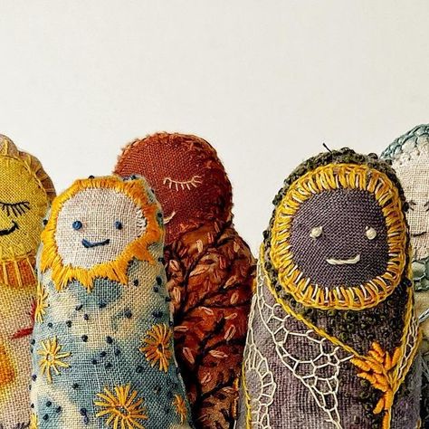 Fabric Art Doll, Textile Art Dolls, Stitch Doll, Folk Art Dolls, Free Ticket, Art Heart, Supportive Friends, Crafty Mama, Textile Fiber Art