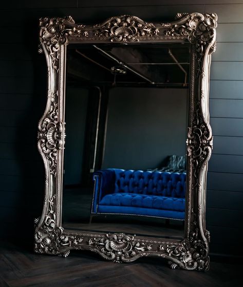 Gothic Full Length Mirror, Dark Academia Mirror, Baroque Mirrors, Room Of Mirrors, Big Mirrors, Gothic Mirror, Senior Szn, Victorian Mirror, Baroque Mirror