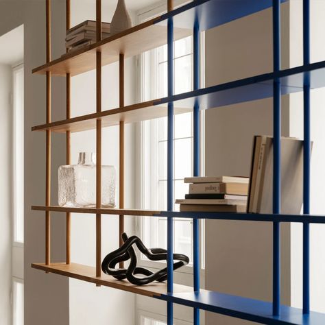 Modular Shelf, Modular Bookshelves, Shelving Design, Shelf System, Curtains Window, Pure Design, Modular Shelving, Beautiful Storage, Swedish Design