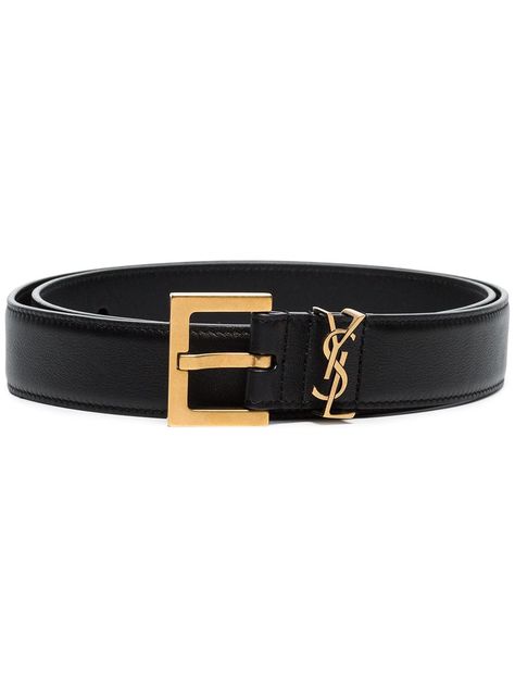 Saint Laurent Monogram Detail Belt - Farfetch