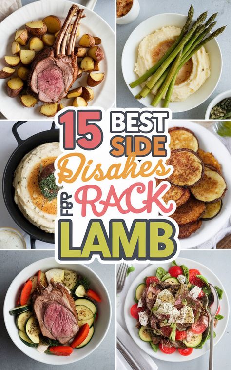 🤩 Elevate your dinner game with these perfect pairings for rack of lamb! 🍷🍴 #rackoflamb #dinnerideas #foodpairings Rack Of Lamb Meal Ideas, Rack Of Lamb Sides Dishes, Lamb Pairings, What To Eat With Lamb, What To Serve With Rack Of Lamb, Rack Of Lamb Dinner Sides, Side Dishes For Lamb Dinners, Lamb Roast Side Dishes, Rack Of Lamb Sides