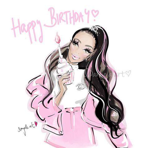 FASHION ILLUSTRATOR & DESIGNER on Instagram: “It's my BIRTHDAY! My most favorite day!! 💕 But I have the present for you! Only TODAY, you SHOP at @danyelaart.shop with 15% discount 💜…” It's My Birthday, Fashion Illustrator, Girls Illustration, Most Favorite, Its My Birthday, The Present, My Birthday, Fashion Illustration, Illustrator