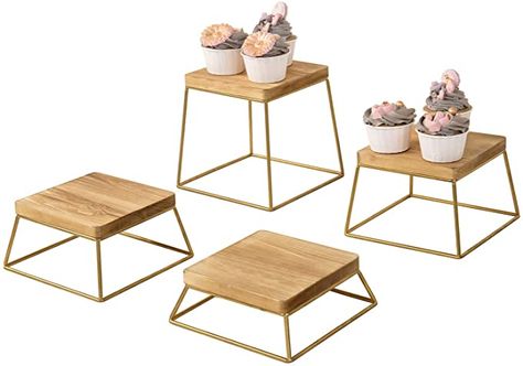 Wood Tiered Stand, Food Display Stands, Appetizer Display, Cupcake Display Stand, Serving Stand, Burnt Wood, Countertop Surfaces, Display Risers, Cupcake Display