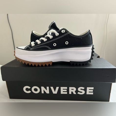 Run Star Hike Platform Converse Low Top Converse, Run Star Hike, Platform Converse, Converse Shoes, Front Row, Low Top, Converse, Hiking, Louis Vuitton