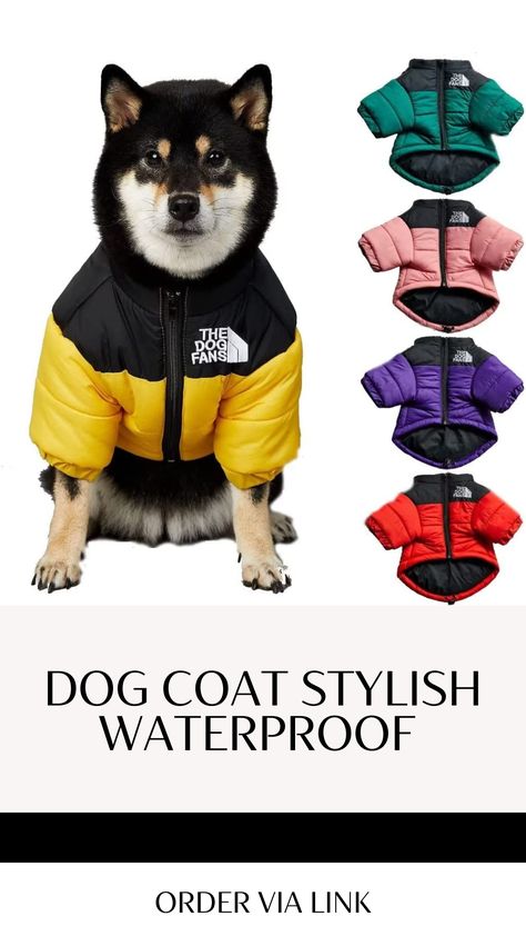 Thicken Dog Coat Windbreaker Puppy Winter Clothes for Cold Weather Snowday. Order via link.
#dogcoat #dogclothes #dogjackets #dogsweaters #clothesforsmalldog #clothesfordog #ad #doglover #coatforsmalldog #sweaterfordogs Winter Clothes For Dogs, Clothes For Cold Weather, Puppy Winter, Pets Clothes, Dog Jackets, Dog Winter, Dog Winter Clothes, Dog Winter Coat, Dog Raincoat