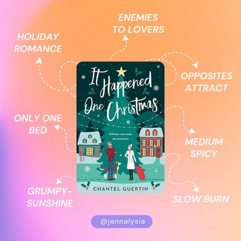 If you're looking for a sweet but spicy holiday romance read, I recommend It Happened One Christmas by Chantel Guertin! ❄️🎁🎄📚️🩷 #holidayreads #bookrecommendations #romancebooks #booksbooksbooks Book Romance Recommendations, Christmas Romance Movies, Spicy Christmas Books, Cute Romance Books No Spice, Spicy Holiday Books, Spicy Romance Books, Romance Books With Little Spice, Closed Door Christmas Romance Books, Sweet Romance Books