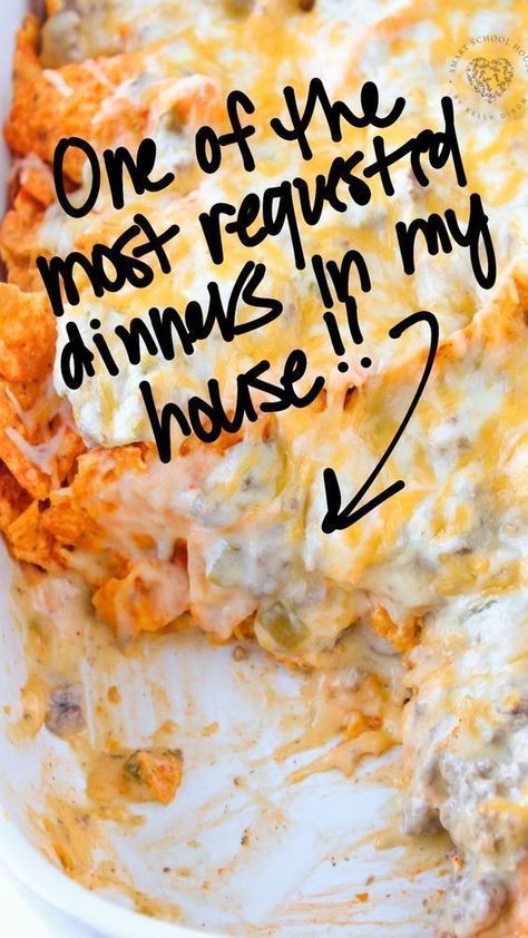 Doritos Recipes, Easy Dinners To Cook, Recipe With Ground Beef, Dorito Casserole, Smart School House, Cheddar Cheese Soup, Smart School, Cheesy Casserole, Beef Casserole Recipes