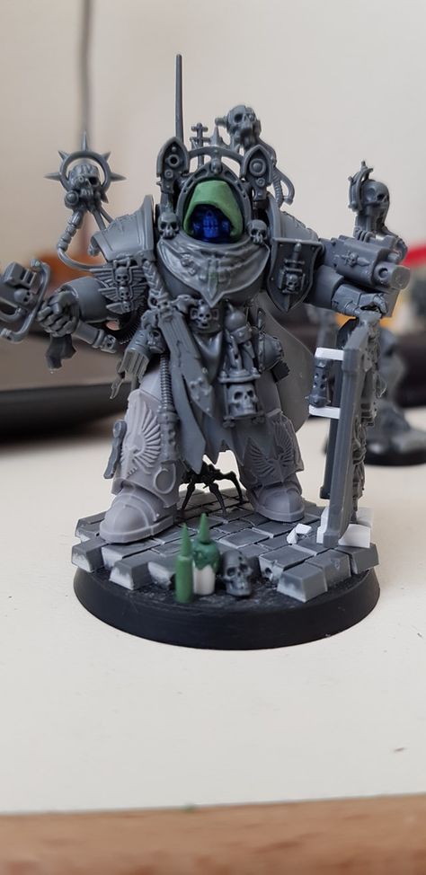 Grey Knight Conversion, Grey Knight Dreadnought, Space Marine Kitbash, Grey Knights 40k Conversion, Chaos Knight 40k Conversion, Dark Angels Kitbash, Warhammer 40k Miniatures Dark Angles, Warhammer 40k Grey Knights Miniatures, Dark Angels 40k