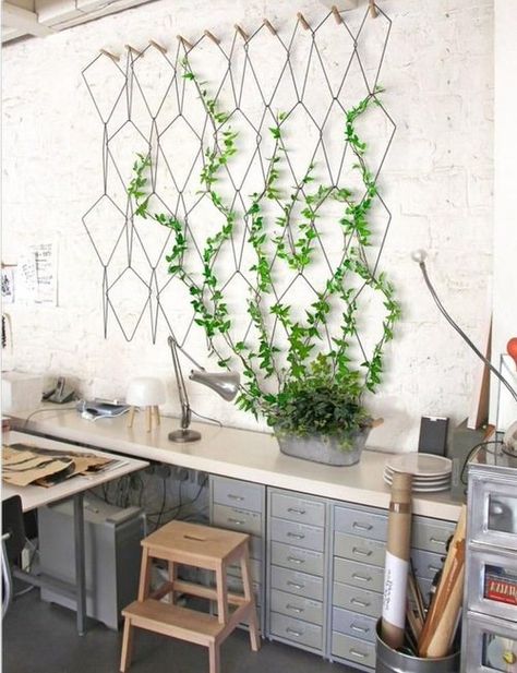 Indoor Vines, Diy Garden Landscaping, Vertical Garden Indoor, Vertical Garden Design, نباتات منزلية, Indoor Design, Vertical Gardens, Large Wall Decor, Wall Planter