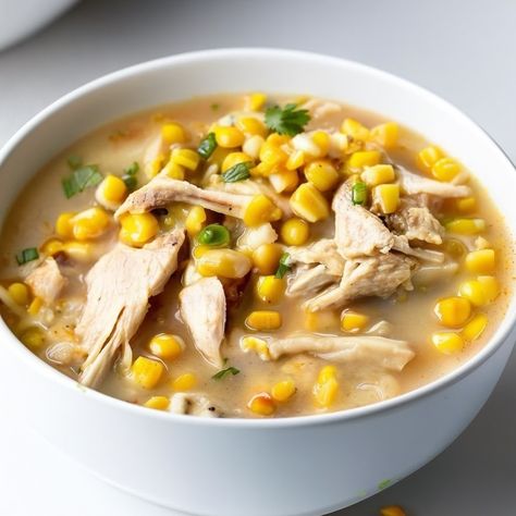 Chicken Corn Soup Recipe - Instacart Chicken And Sweetcorn Soup, Chicken Corn Soup, Corn Soup Recipes, Sweet Corn Soup, Corn Chicken, Chicken Corn, Hearty Soup, Corn Soup, Tender Chicken