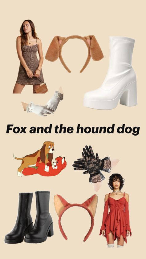 Fox And Hound Costume, Fox And The Hound Costume, Fox Halloween Costume, Fox And Hound, Fox Halloween, The Hound, Hound Dog, Halloween Costumes, Fox