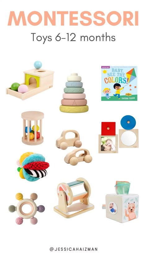 Montessori Toys for 6-12 Month Olds 🔆 #MontessoriBed #ChildFurniture #ToddlerRoomDecor #NaturalMaterials #WoodenToys #KidsRoomInspiration #MontessoriHome #EcoFriendlyKids #ToddlerSleep #ParentingIdeas Montessori Activities 6-12 Months, Montessori Toys 6-12 Months, Montessori 9-12 Months, Montessori Mom, 6 Month Old Toys, Rocking Bed, Home Montessori, Diy Montessori Toys, Toy Rotation