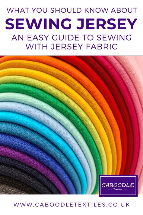 Sewing with Jersey fabrics isn’t as hard as you believe. Fortunately, Jersey fabric is simple to take care of and keep looking great. Here's a guide to sewing with Jersey Fabric. #sewing #jerseyfabric #sewingtips Jersey Fabric Bag, Jersey Fabric Outfit, Jersey Fabric Sewing Ideas, Knit Fabric Projects, Sewing Jersey Knit Fabric, Cotton Jersey Fabric, Tshirt Template, Fabric Bins, Fabric Stores Online